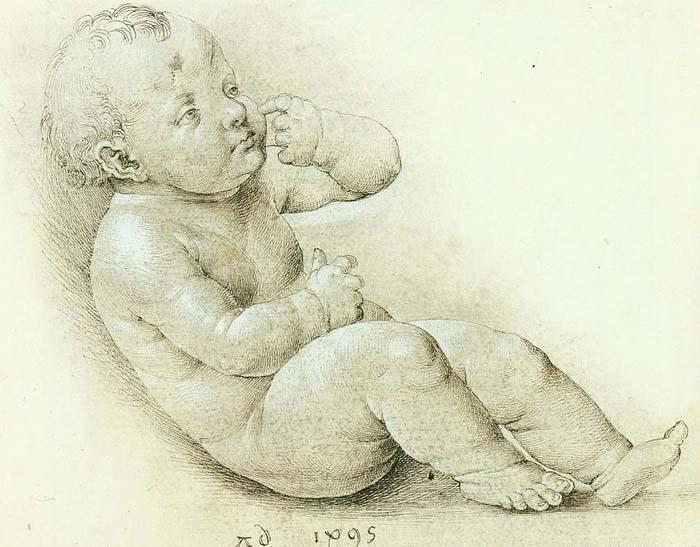 Albrecht Durer Study of the Christ Child oil painting image